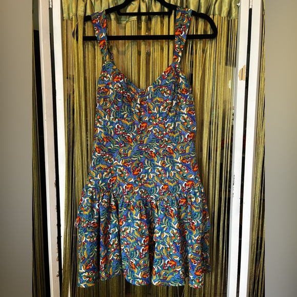 Multicolor Floral Mini Dress - Picture 1 of 5
